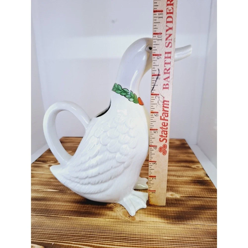 Vintage MANCER‎ TALL  DUCK WATER PITCHER Made in Italy 10